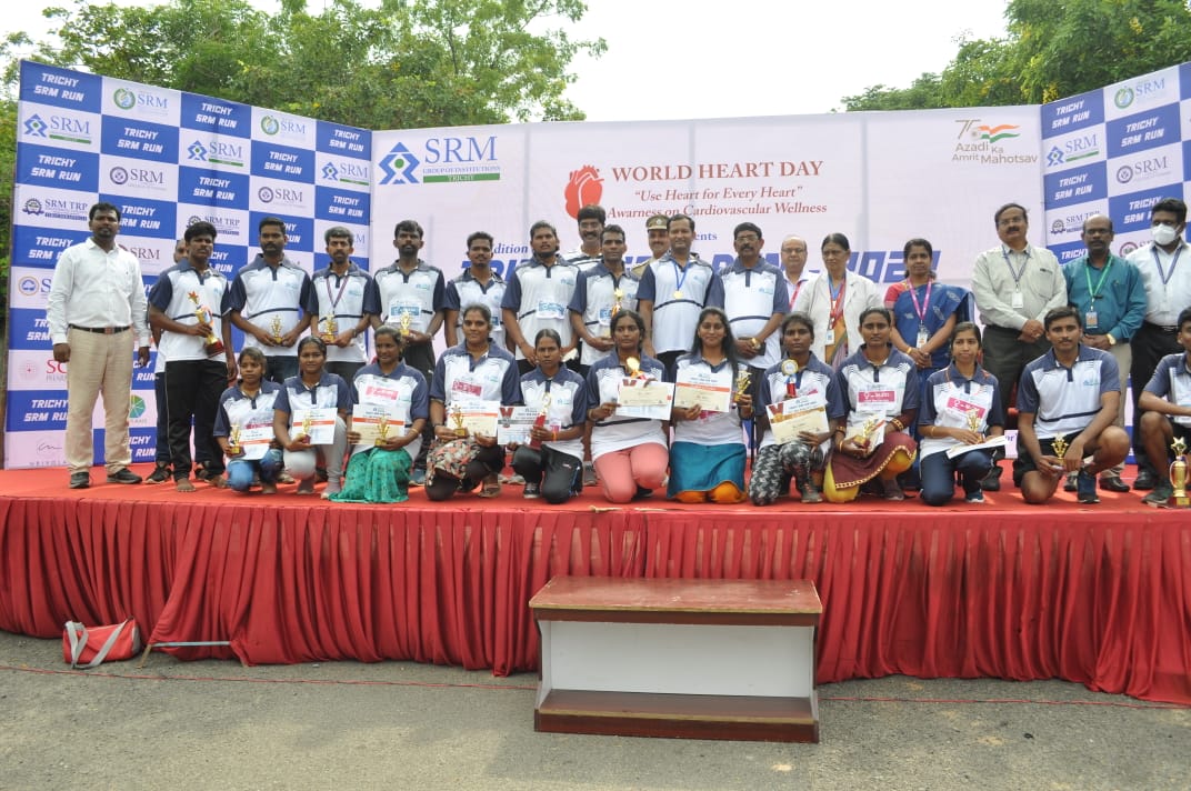 2nd Edition of Trichy SRM Run World Heart Day-2022 on 08.10.2022